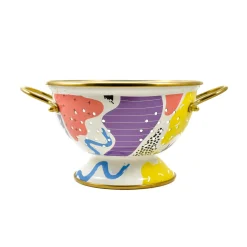 Abstract Enamel Colander, 22cm