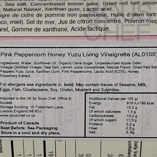 Acid League Honey & Yuzu Living Vinaigrette, 300ml