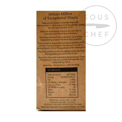 Bacheldre Organic Stoneground Rye Flour, 1.5kg