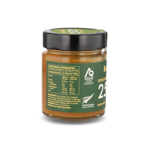 BeeMade Organic Manuka MGO 250+ Honey, 250g