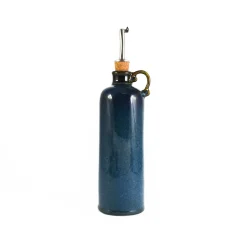 Blue Glaze Oil & Vinegar Pouring Bottle