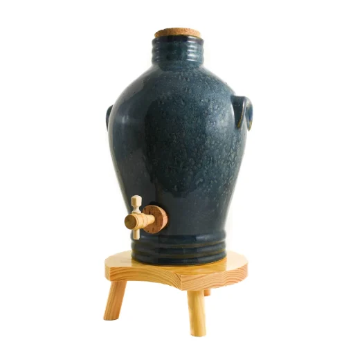 Blue Glaze Vinaigrier, 3L