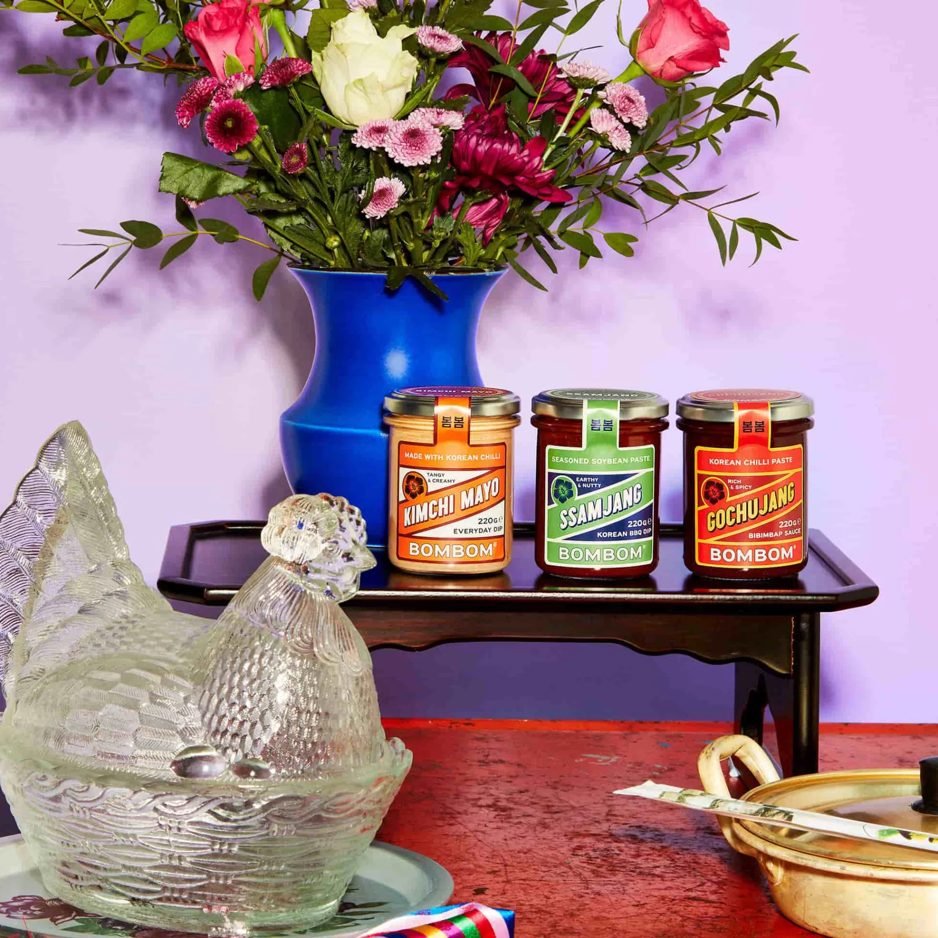 Bombom Korean Kimchi Mayo, 185g