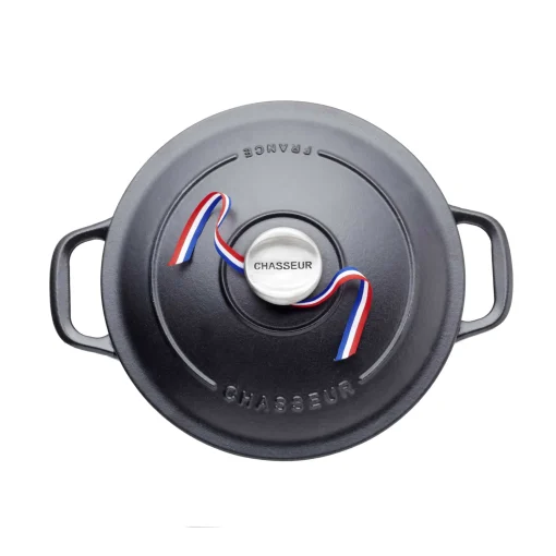 Chasseur Black Cast Iron Dutch Oven, 24cm