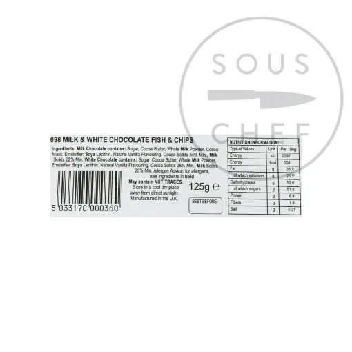 Chocolate Fish & Chips, 125g