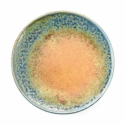 Chouseki Blue Gold Plate, 28.5cm dia x 3.5cm