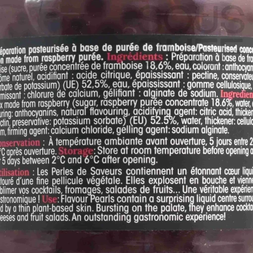 Christine Le Tennier Raspberry Flavour Pearls