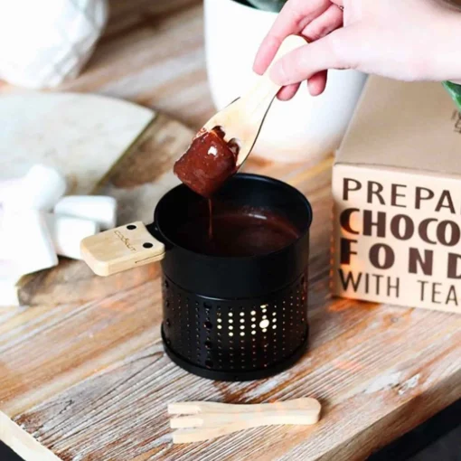 Cookut Chocolate Fondue with Tealight, Black
