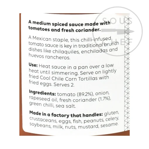Cool Chile Co Ranchero Sauce, 260g