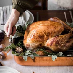 De Buyer Copper & Stainless Steel Roasting Tin, 35cm x 25cm