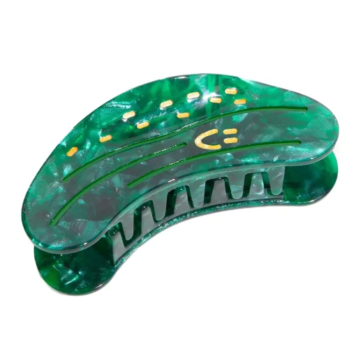Eat My Socks Pickle Hair Claw Clip