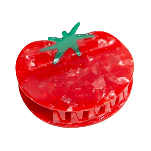 Eat My Socks Tomato Hair Claw Clip