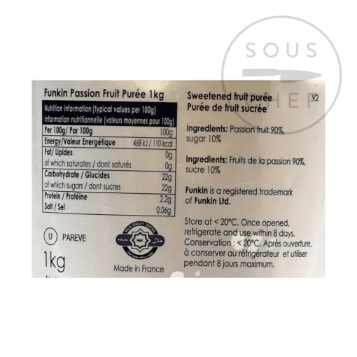 Funkin Passion Fruit Puree, 1kg