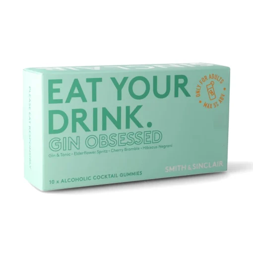 Gin Obsessed 5V Alcoholic Cocktail Jelly Sweets, 140g