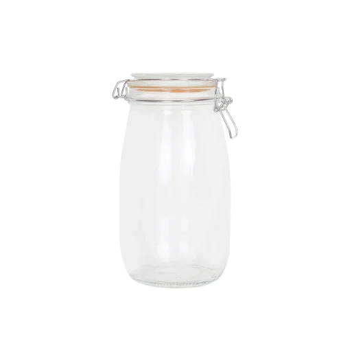 Glass Clip Top Preserving Jar