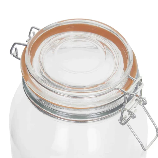 Glass Clip Top Preserving Jar