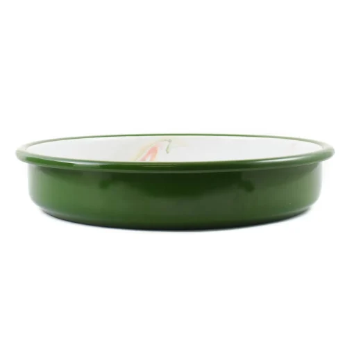 Green Marble Enamel Round Roasting & Serving Dish, 28cm