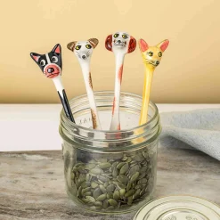 Hannah Turner Set of 4 Dog Spoons, 15cm
