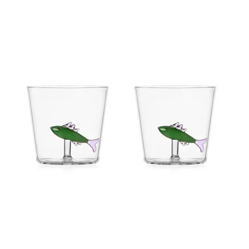 Ichendorf Set of 2 Green Sardine Tumblers, 300ml
