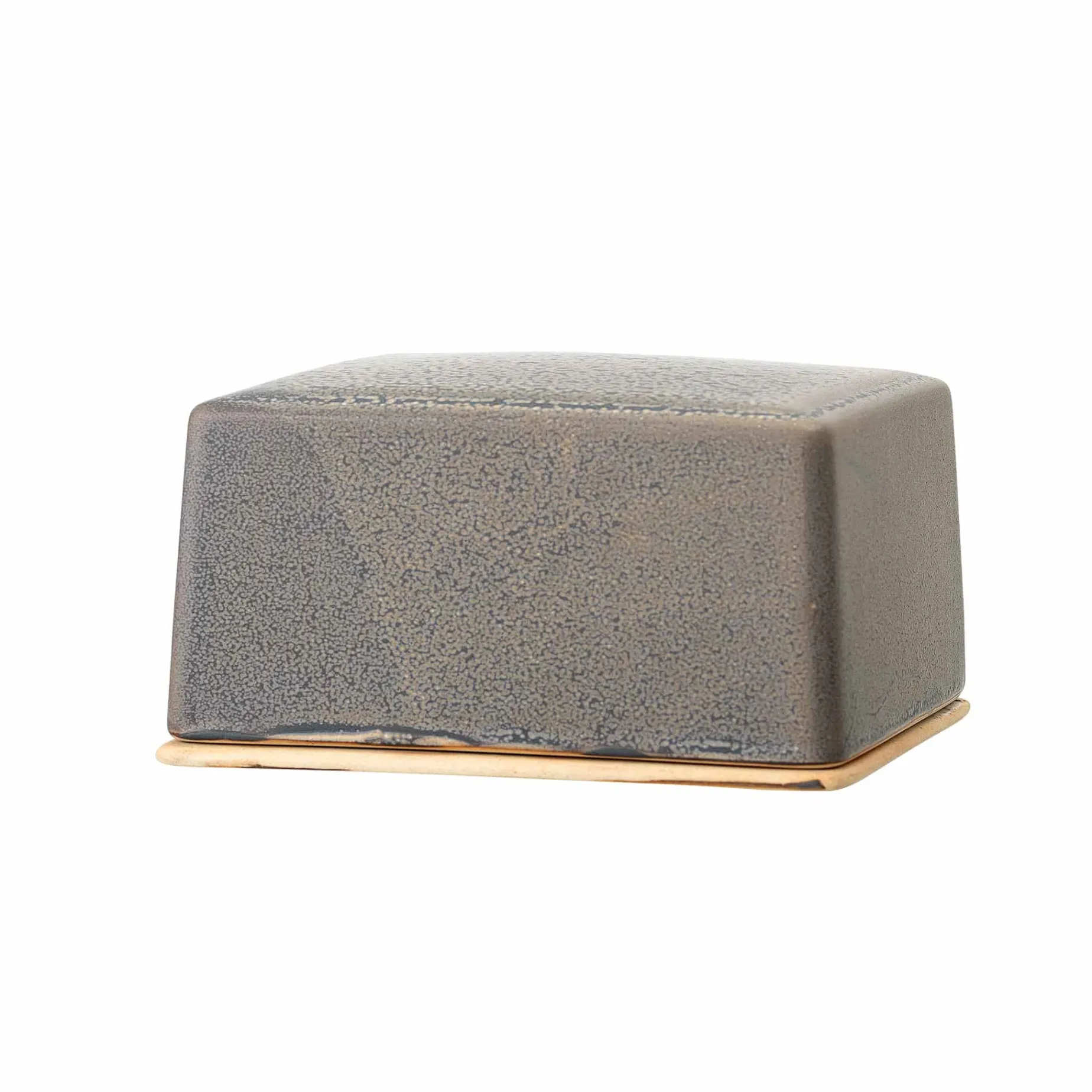 Kendra Grey Stoneware Butter Dish