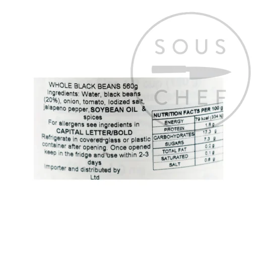 La Costena Whole Black Beans, 540g