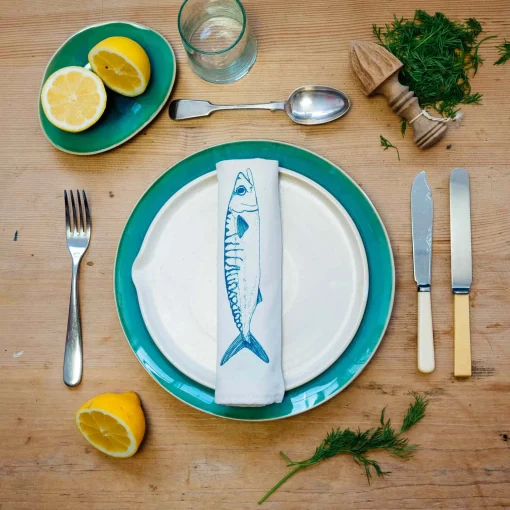 Lottie Day Sardine Design Napkins Box of 6