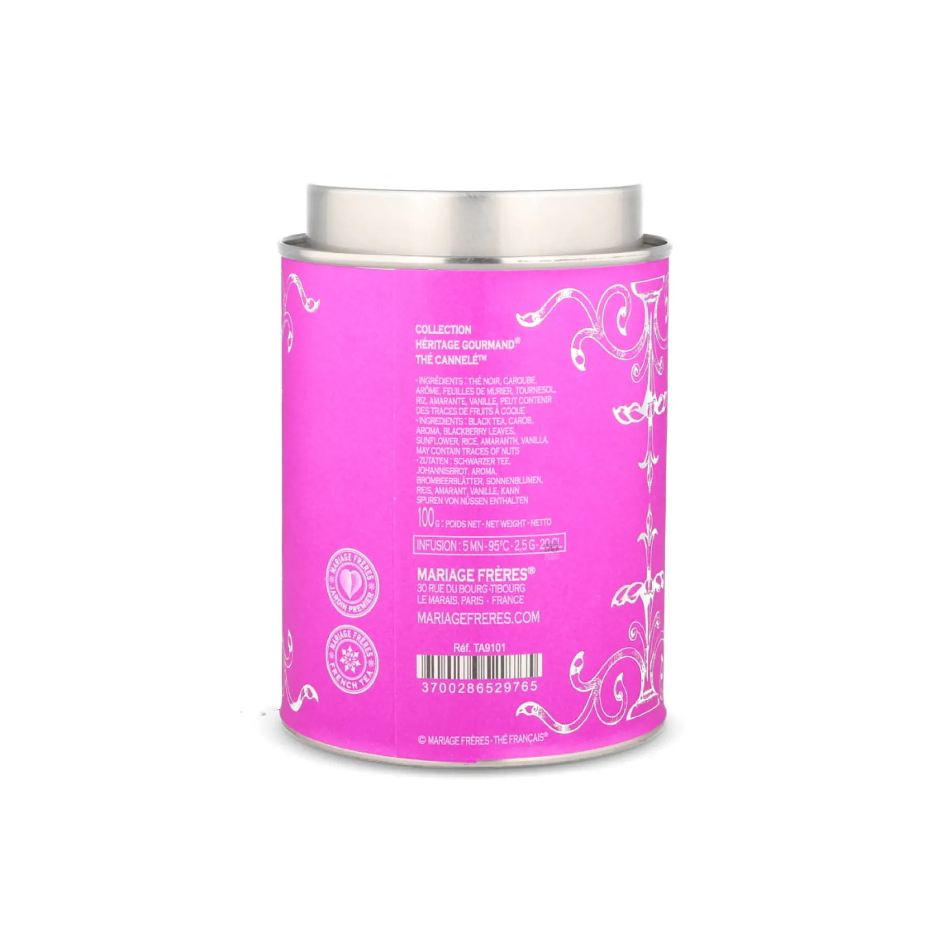 Mariage Freres Heritage Gourmand Cannele Black Loose Tea, 100g