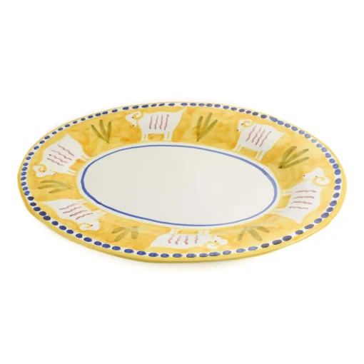 Materia Gallina Yellow Goat Oval Serving Dish