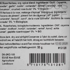Mill & Mortar Organic Rose Harissa Spice Blend, 50g
