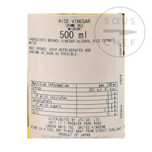 Mizkan Rice Vinegar, 500ml