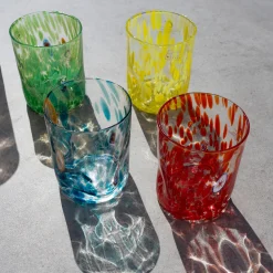 Murano Glass Tumbler, Aquamarine