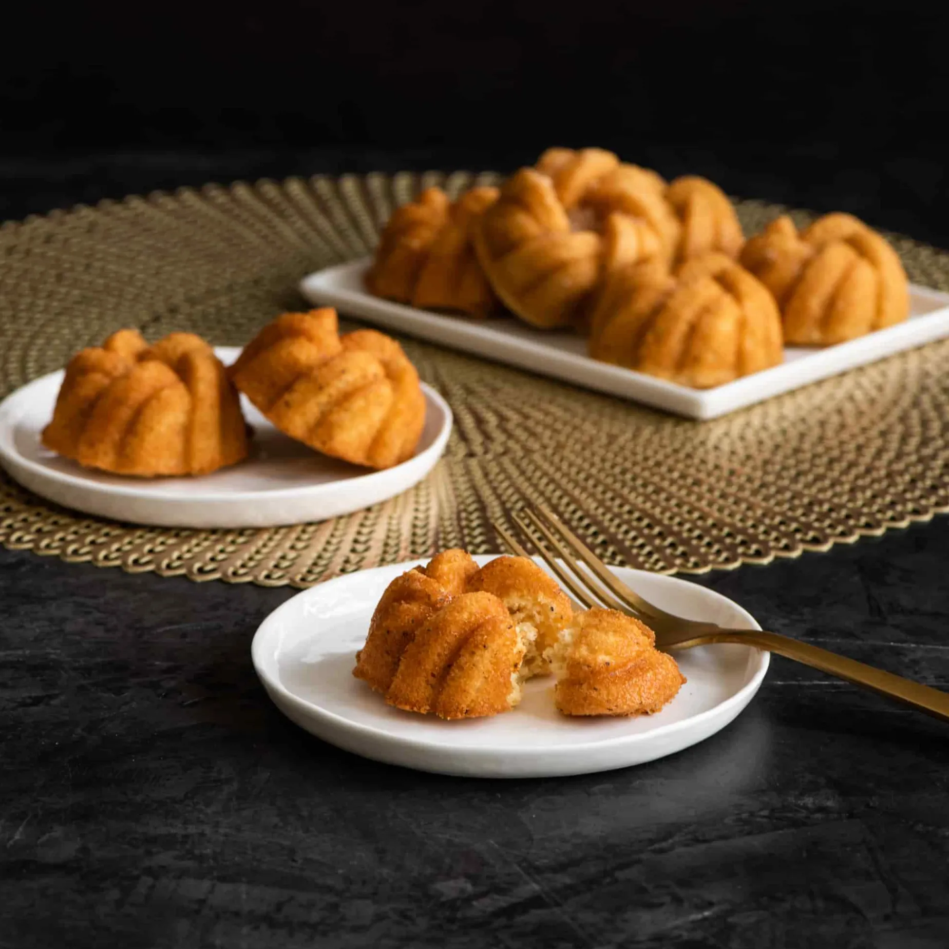 NordicWare Gold Braided Mini Bundt Pan