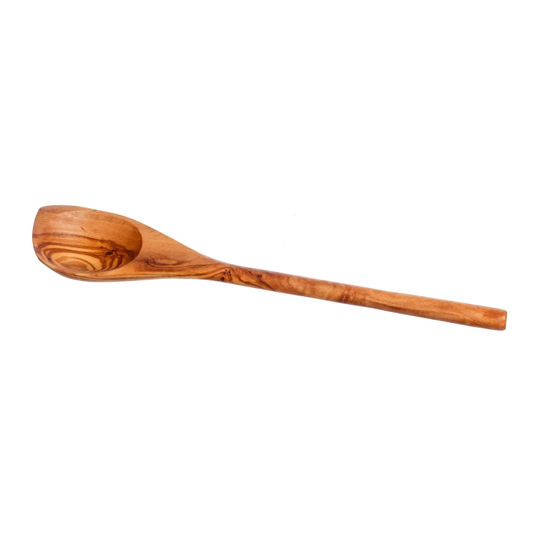 Olive Wood Corner Spoon, 30cm