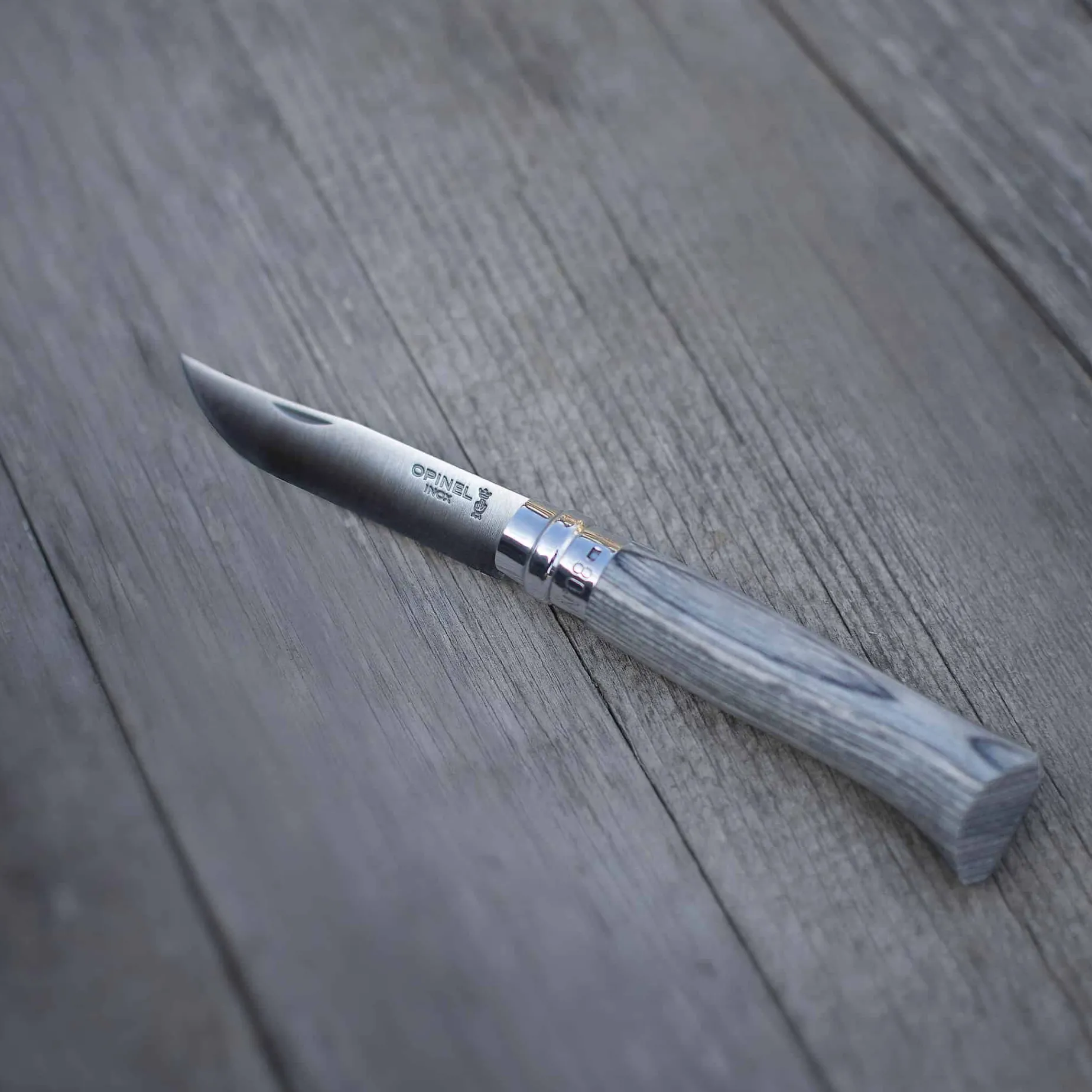 Opinel Grey Birch Sandvik Folding Knife