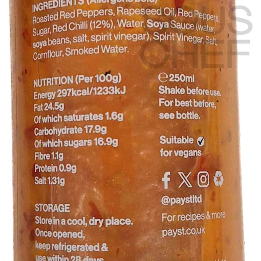 Payst Burnt Chilli Sauce, 250ml