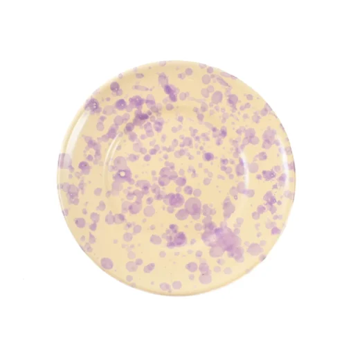 Puglia Lilac Splatter Side Plate, 19cm