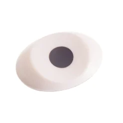 Sarah Petherick White Bone Chopstick Rest with Black Horn Dot, 4.5cm