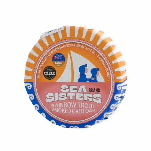 Sea Sisters Tinned Rainbow Trout Smoked Over Oak, 110g