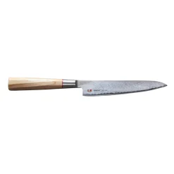 Senzo Twist Damascus Steel VG10 Core Utility Knife, 15cm
