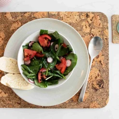 Set of 4 Marbled Cork Rectangle Placemats, 40cm