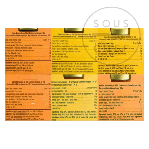 Set of 30 Mini Jams for Cheese, 40g