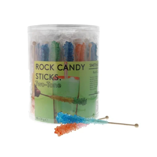 Set of 36 Two-Tone Rock Candy Sticks
