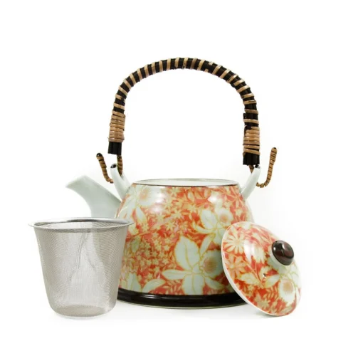 Suisen Red Japanese Teapot