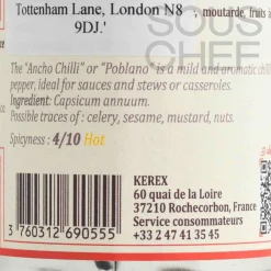 Terre Exotique Crushed Ancho Chilli Pepper, 45g