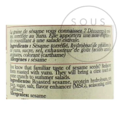 Terre Exotique Sesame Seeds With Yuzu, 50g