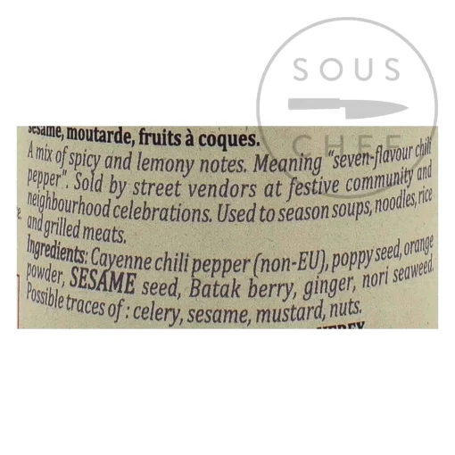 Terre Exotique Shichimi Togarashi Spices, 50g