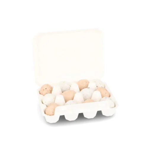 The Chocolate Detective 12 Rainbow Lovebird Chocolate Eggs, 150g