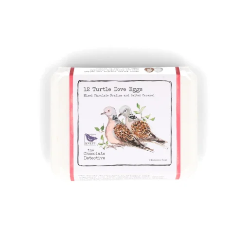 The Chocolate Detective x Knepp 12 Turtle Dove Chocolate Eggs, 150g