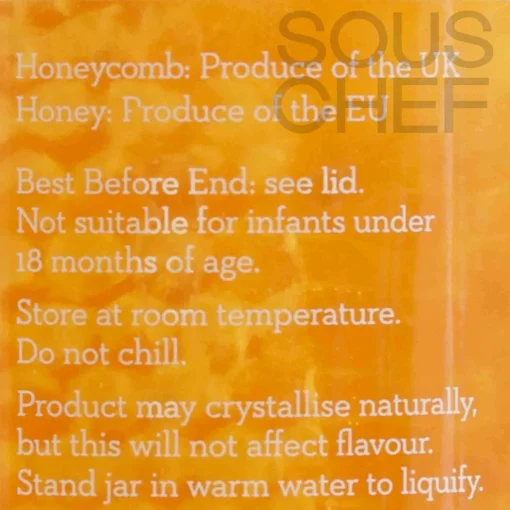 The London Honey Co British Honeycomb Chunk in Pure Honey, 350g