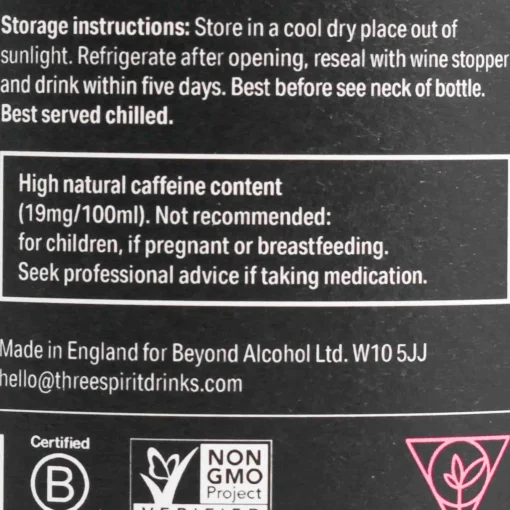 Three Spirit Drinks Blurred Vines Spark 0% Sparkling Rose Wine, 750ml